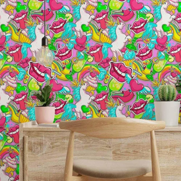 Papel De Parede Adesivo Jovem Stickers N014031