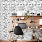 Papel De Parede Adesivo Jovem Work Colorir N015129 0,58x3,0m