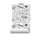 Papel De Parede Adesivo Jovem Work Colorir N015129 0,58x3,0m