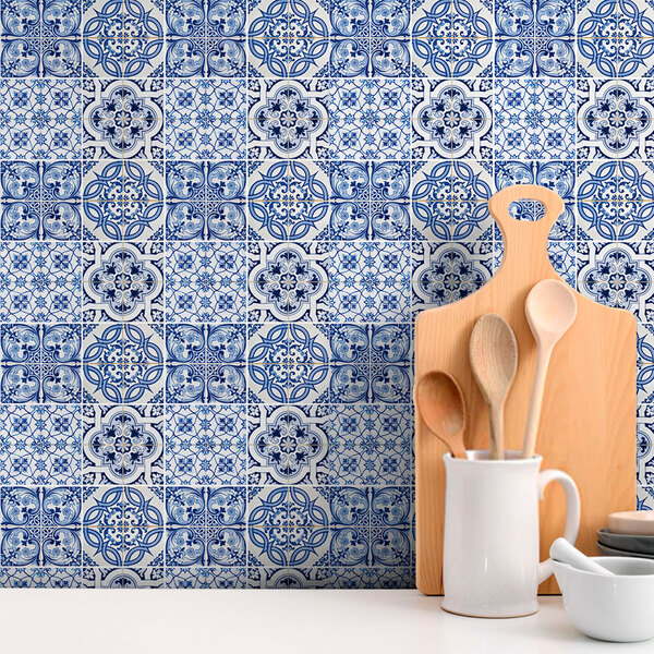 Papel De Parede Adesivo Ladrilho Mod 03 Vinílico 60x300cm