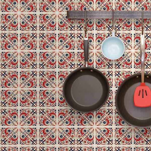 Papel De Parede Adesivo Ladrilho Mod 04 Vinílico 60x300cm