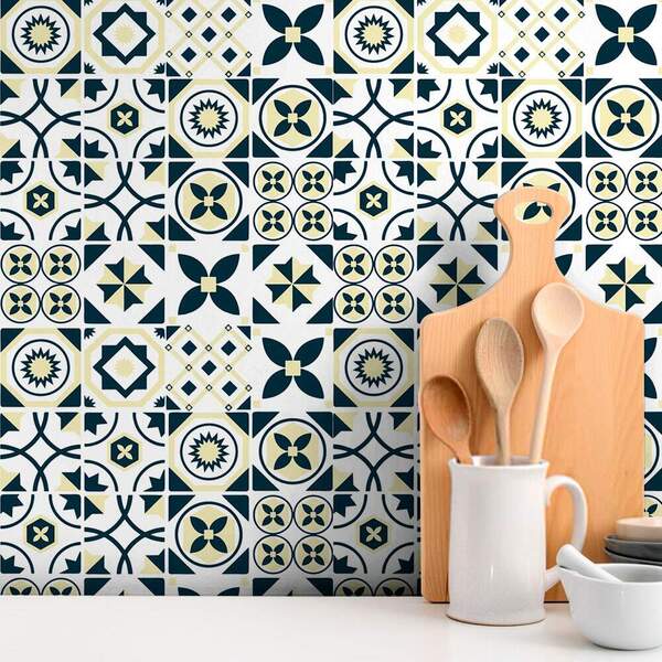 Papel De Parede Adesivo Ladrilho Mod 120 Vinílico 60x300cm