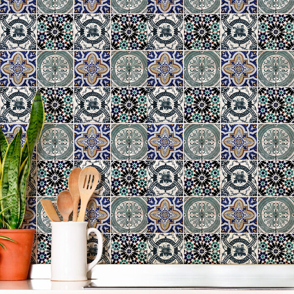 Papel De Parede Adesivo Ladrilho Mod 12 Vinílico 60x300cm