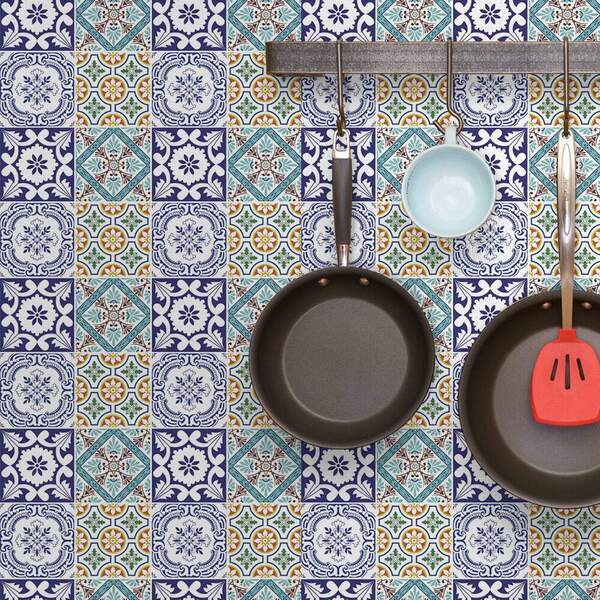 Papel De Parede Adesivo Ladrilho Mod 32 Vinílico 60x300cm