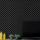 Papel De Parede Adesivo Ladrilho Preto Vinílico 60x300cm