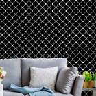 Papel De Parede Adesivo Ladrilho Preto Vinílico 60x300cm