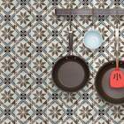 Papel De Parede Adesivo Ladrilhos Estrelas Vinílico 60x300cm