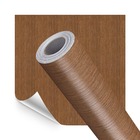 Papel De Parede Adesivo Lavavel 3d Madeira Freijó Castanho