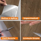 Papel De Parede Adesivo Lavavel 3d Madeira Rustica Antiga 500