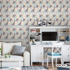 Papel De Parede Adesivo Lavável Abstrato 6m