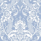 Papel De Parede Adesivo Lavável Abstrato Azul E Branco 3m