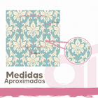 Papel De Parede Adesivo Lavável Abstrato Azul Turqueza 15m