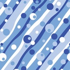 Papel De Parede Adesivo Lavável Abstrato Bolas Azuis 3m