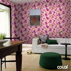 Papel De Parede Adesivo Lavável Abstrato Bolas Rosas 18m