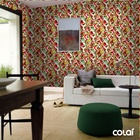 Papel De Parede Adesivo Lavável Abstrato Colorido 6m