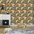 Papel De Parede Adesivo Lavável Abstrato Indiano 12m