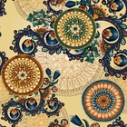 Papel De Parede Adesivo Lavável Abstrato Indiano 6m