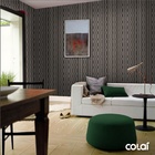 Papel De Parede Adesivo Lavável Abstrato Marrom 12m