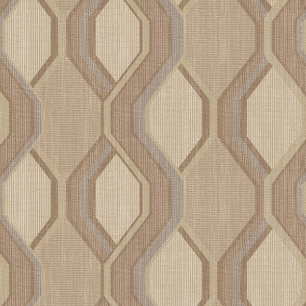 Papel De Parede Adesivo Lavável Abstrato Marrom Claro 18m