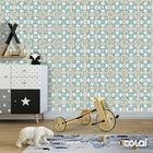 Papel De Parede Adesivo Lavável Abstrato Mosaico 12m