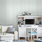 Papel De Parede Adesivo Lavável Abstrato Multicor 9m