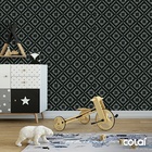 Papel De Parede Adesivo Lavável Abstrato Negro 3m