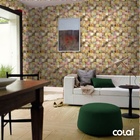 Papel De Parede Adesivo Lavável Abstrato Quadrado 15m