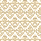 Papel De Parede Adesivo Lavável Abstrato Retrô Dourado 12m