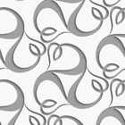 Papel De Parede Adesivo Lavável Abstrato Sinuoso Cinza 6m