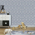 Papel De Parede Adesivo Lavável Abstrato Tecido 3m