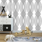 Papel De Parede Adesivo Lavável Abstrato Túnel Cinza 3m