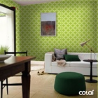 Papel De Parede Adesivo Lavável Abstrato Verde 9m