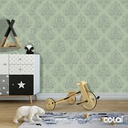 Papel De Parede Adesivo Lavável Abstrato Verde Musgo 3m