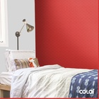 Papel De Parede Adesivo Lavável Abstrato Vermelho Vivo 3m