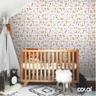 Papel De Parede Adesivo Lavável Animais Felizes 6m