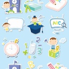 Papel De Parede Adesivo Lavável Aprendizado Azul 12m