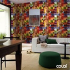 Papel De Parede Adesivo Lavável Arabesco Abstrato 18m