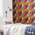 Papel De Parede Adesivo Lavável Arabesco Abstrato 18m