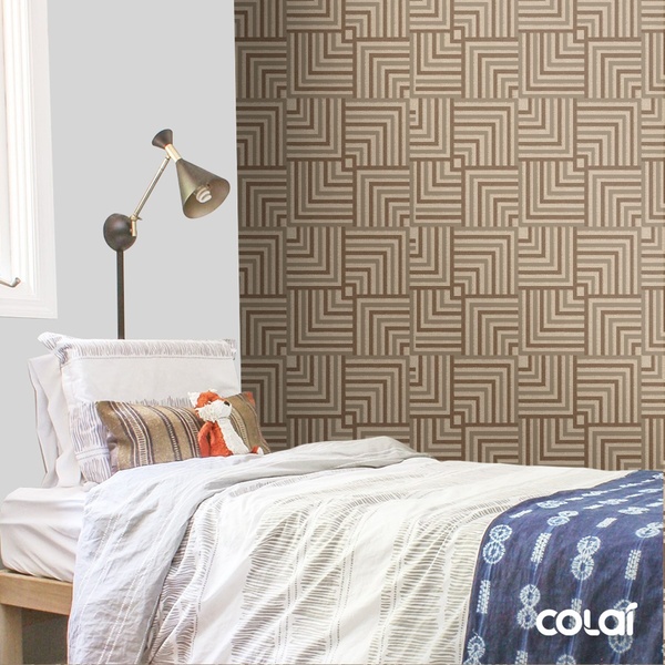 Papel De Parede Adesivo Lavável Arabesco Areal 15m