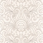 Papel De Parede Adesivo Lavável Arabesco Marrom Claro 12m