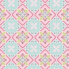 Papel De Parede Adesivo Lavável Arabesco Rosa E Verde 15m