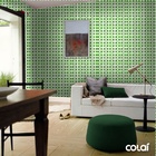 Papel De Parede Adesivo Lavável Arabesco Verde 18m