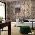 Papel De Parede Adesivo Lavável Arte Em Madeira 3m