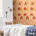 Papel De Parede Adesivo Lavável Árvores E Animais 18m