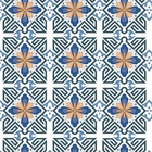 Papel De Parede Adesivo Lavável Azulejo Mosáico 3m