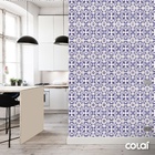 Papel De Parede Adesivo Lavável Azulejo Português Roxo 15m