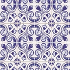 Papel De Parede Adesivo Lavável Azulejo Português Roxo 18m