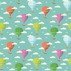 Papel De Parede Adesivo Lavável Balões Com Fundo Verde 15m