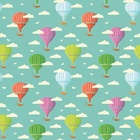 Papel De Parede Adesivo Lavável Balões Com Fundo Verde 18m