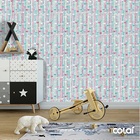 Papel De Parede Adesivo Lavável Balões De Coração  9m